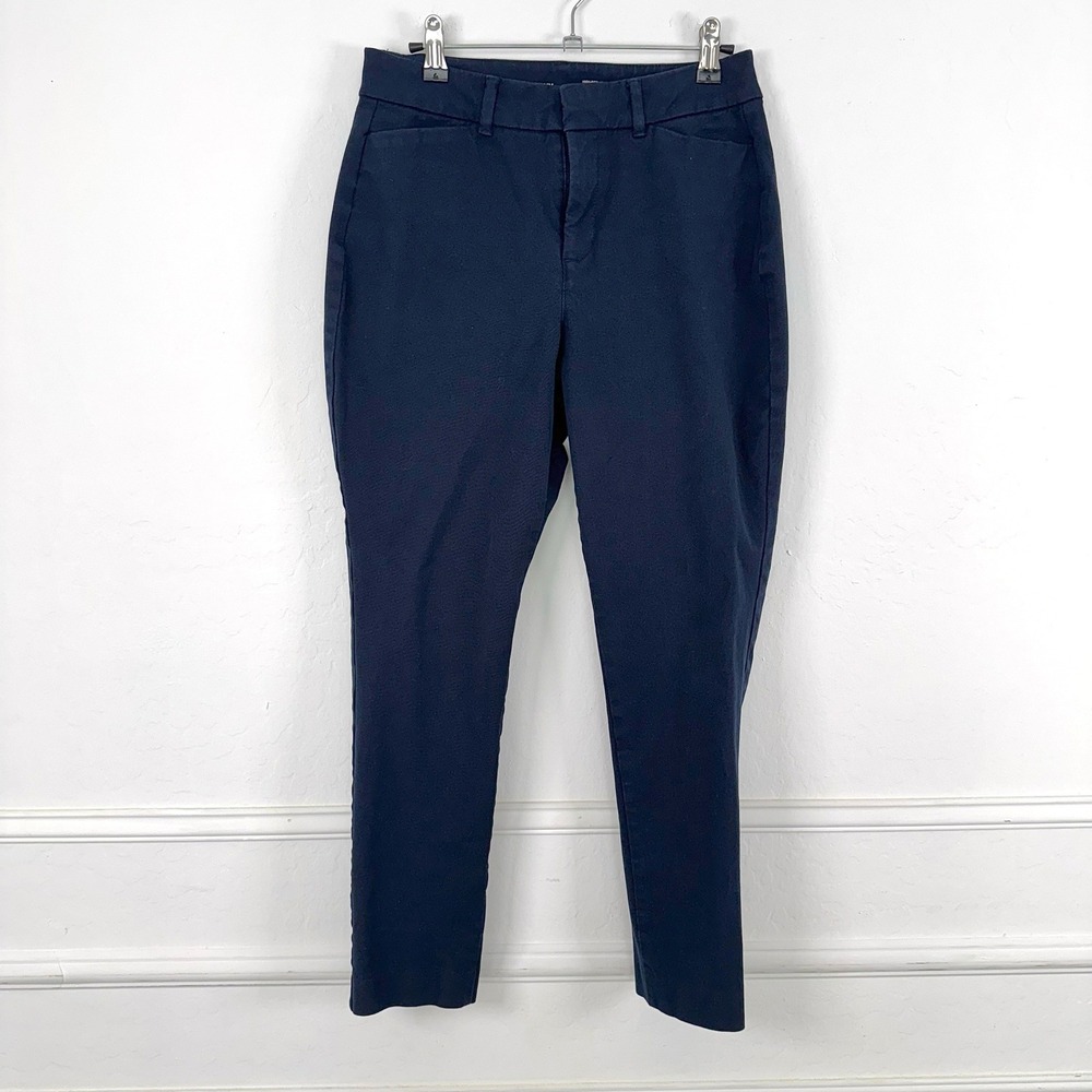Old Navy High-Rise Pixie Secret-Smooth‎ Navy Blue Ankle Pants Womens Size 8 Slim